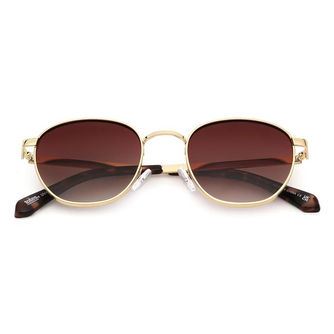 totes® Ladies Round Polarised Sunglasses Gold Extra Image 4